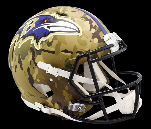Baltimore Ravens Authentic Camo Speed Football Helmet