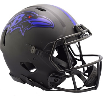 Baltimore Ravens Authentic Eclipse Black Speed Football Helmet