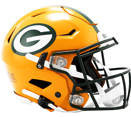 Green Bay Packers Football Helmets