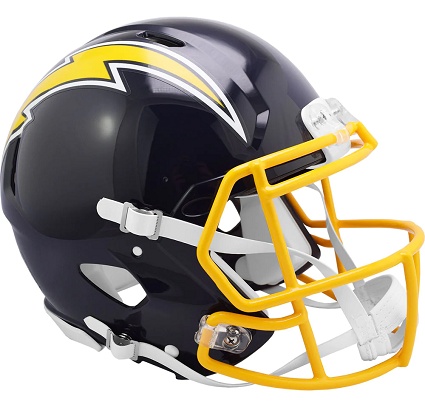 Los Angeles Chargers Authentic Throwback 1974-87 Speed Football Helmet