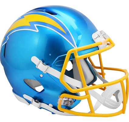 Los Angeles Chargers Authentic Flash Speed Football Helmet