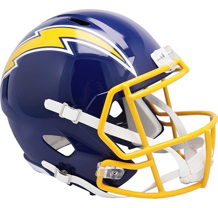 Los Angeles Chargers Replica Throwback 1974-87 Speed Football Helmet