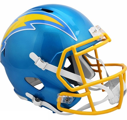 Los Angeles Chargers Replica Flash Speed Football Helmet