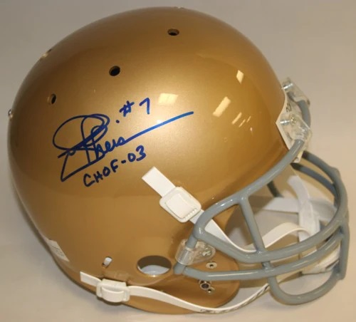 Joe Montana Autographed Replica Notre Dame Helmet