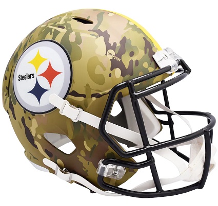 Pittsburgh Steelers Replica Camo Speed Football Helmet