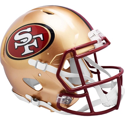 Authentic San Francisco 49ers 1996-08 Throwback Helmet