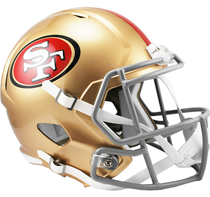 San Francisco 49ers Replica Speed Football Helmet