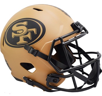 San Francisco 49ers Replica 2023 Salute to Service Speed Football Helmet
