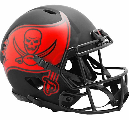 Tampa Bay Bucs Authentic Eclipse Speed Football Helmet