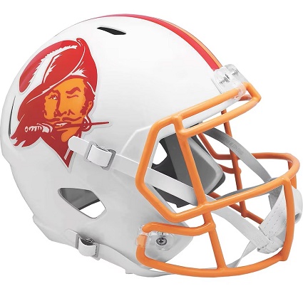 Tampa Bay Buccaneers Replica 1976-96 Throwback Speed Football Helmet