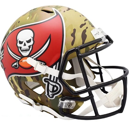 Tampa Bay Bucs Replica Camo Speed Football Helmet