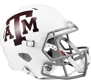 Texas A&M Aggies Replica White Speed Football Helmet