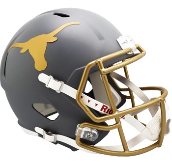 University of Texas Longhorns Replica Alt. Slate Gray Speed Football Helmet