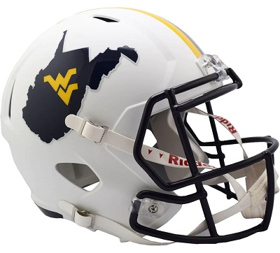 West Virginia Mountaineers Authentic Speed Football Helmet