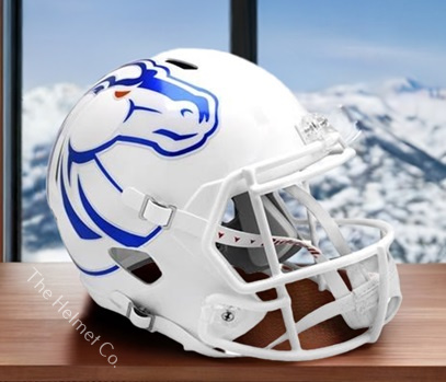 Boise State Broncos Replica White Speed Football Helmet