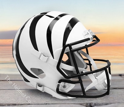 Cincinnati Bengals Replica Alt. White Speed Football Helmet