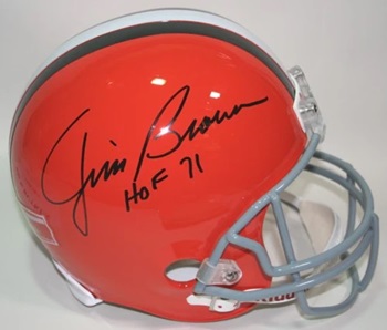 Jim Brown Autographed Cleveland Browns Football Helmet