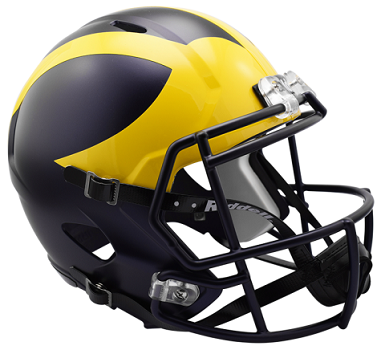 University of Michigan Wolverines Replica Speed Football Helmet