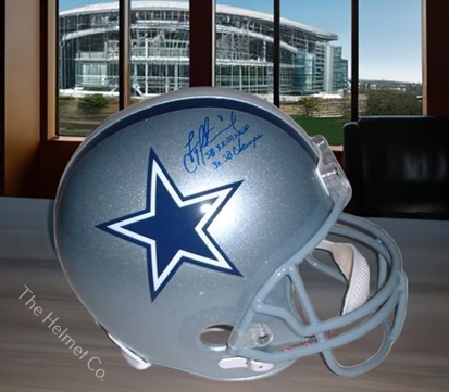 Troy Aikman Autographed Dallas Cowboys Helmet