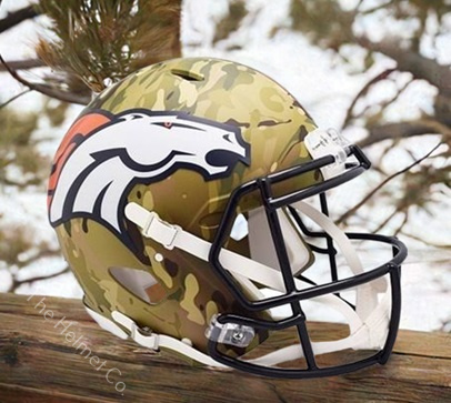 Denver Broncos Authentic Camo Speed Football Helmet