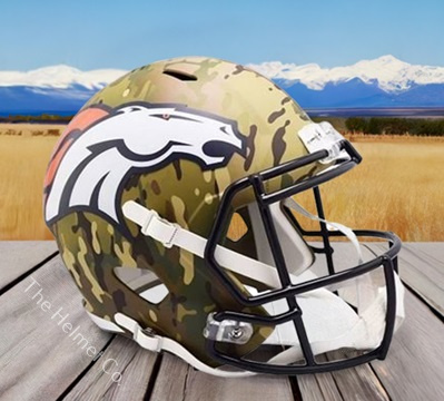 Denver Broncos Replica Camo Speed Football Helmet