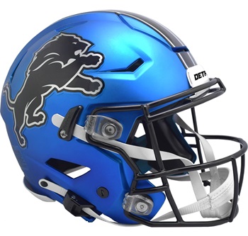 Authentic Detroit Lions 2024 Alt. Black Lion SpeedFlex Helmet