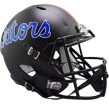 University of Florida Gators Replica Black Speed Football Helmet