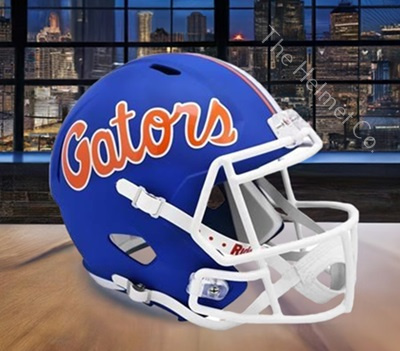 University of Florida Gators Replica Blue Speed Football Helmet