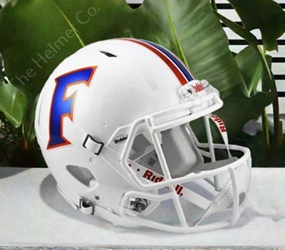 University of Florida Gators Authentic White Block F Speed Football Helmet