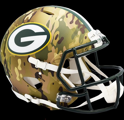 Green Bay Packers Authentic Camo Speed Football Helmet