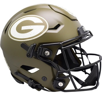 Green Bay Packers Authentic 2022 Salute to Service SpeedFlex Football Helmet