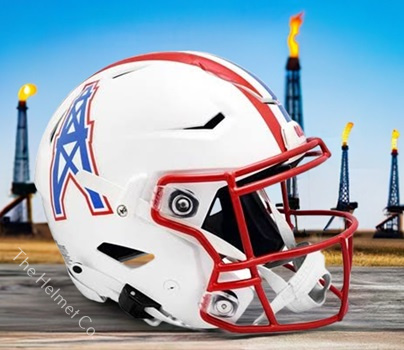 Houston Oilers Football Helmets