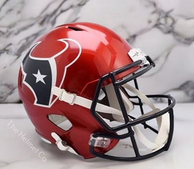 Houston Texans Replica 2022 Alt. Red Speed Football Helmet