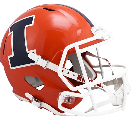 University of Illinois Illini Replica Speed Football Helmet