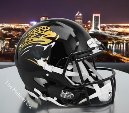 Jacksonville Jaguars 1995-2012 Authentic Speed Football Helmet