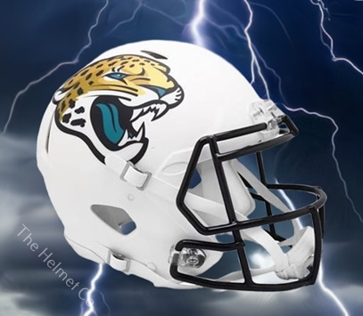 Jacksonville Jaguars Authentic 2024 Alt. White Speed Football Helmet