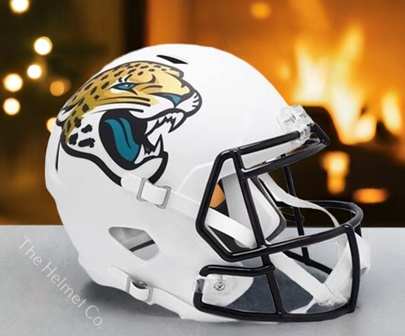 Jacksonville Jaguars Replica 2024 Alt. White Speed Football Helmet