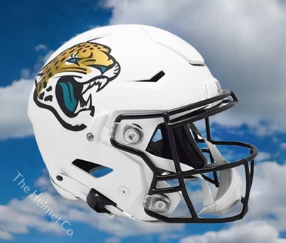 Jacksonville Jaguars Authentic 2024 Alt. White SpeedFlex Football Helmet