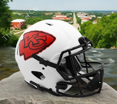 Kansas City Chiefs Authentic Lunar Eclipse White Speed Football Helmet