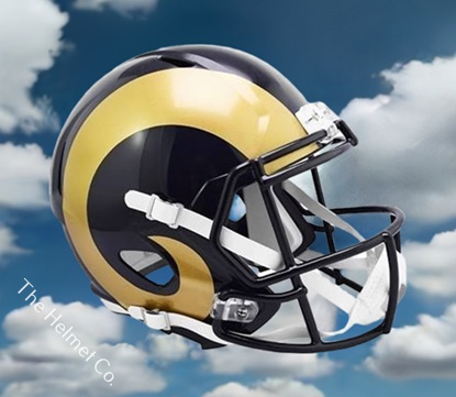 Los Angeles Rams Replica Throwback 2000-2016 Speed Football Helmet