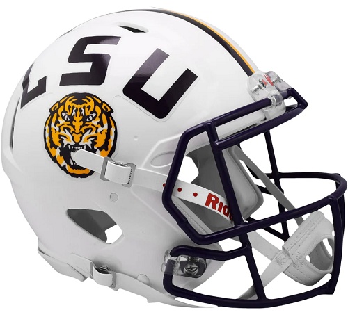 LSU Tigers Authentic White Speed Football Helmet