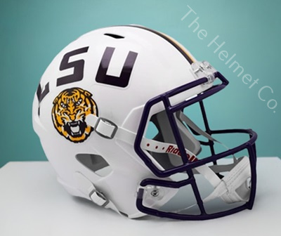 LSU Tigers Replica White Speed Football Helmet