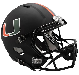 University of Miami Hurricanes Replica Speed Helmet