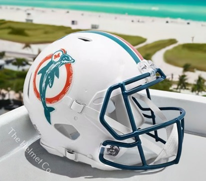 Miami Dolphins Authentic 1980-96 Throwback Football Helmet