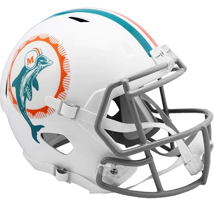 Miami Dolphins Replica 1972 Throwback Speed Football Helmet
