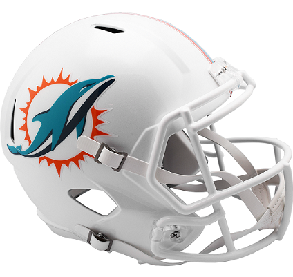 Miami Dolphins Replica Speed Football Helmet