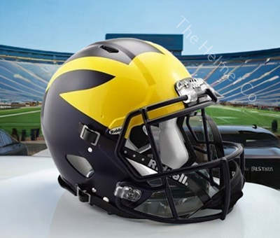 University of Michigan Wolverines Authentic Painted Speed Football Helmet