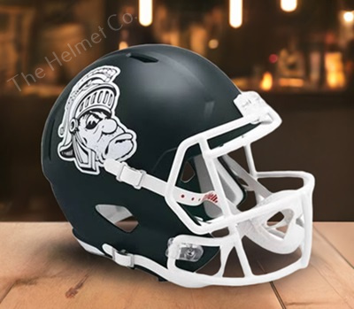 Michigan State Spartans Replica Gruff Sparty Speed Football Helmet