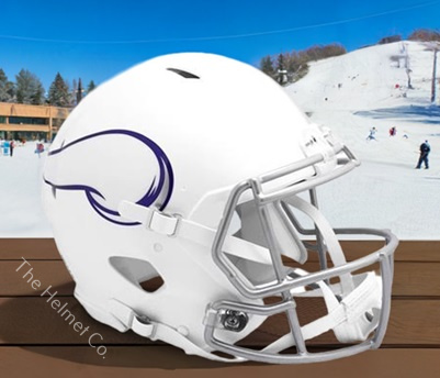 Minnesota Vikings 2024 Alt. Winter Warrior Replica Speed Football Helmet