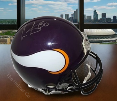 Cris Carter Autographed Authentic Minnesota Vikings Football Helmet